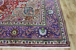 Impressive Persian Tabriz handmade floral carpet,  with color 335 x 250 cm 3