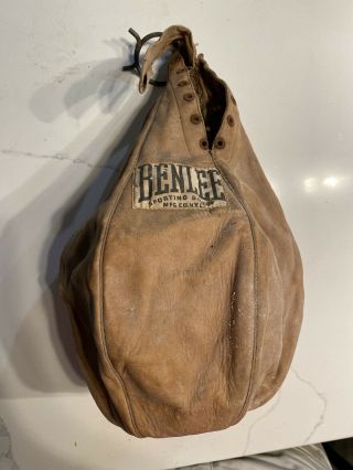 Vintage Leather Benlee Boxing Speed Bag