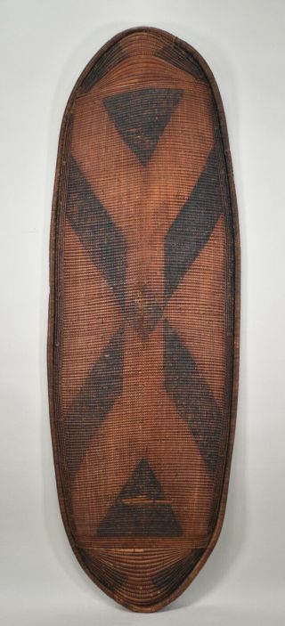 Rare Antique Authentic African Shield,  Congo,  Ngombe People