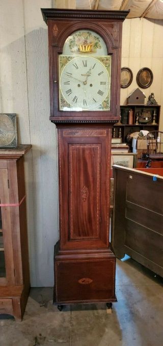 Antique American Tall Case / Grandfather Clock C.  1825