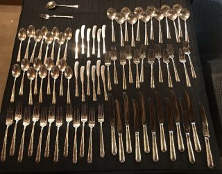 Towle 1934 Candlelight Sterling Silver Flatware Service for 12 No monogram 3