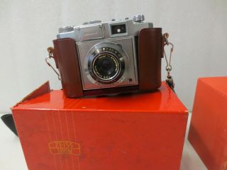 Vintage Camera Carl Zeiss Ikon Germany Film Camera With Case Strap Box