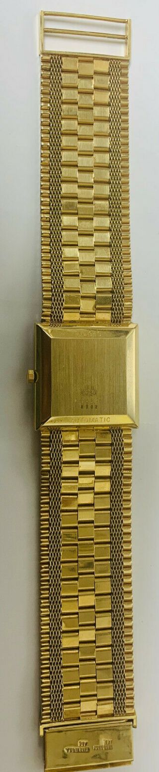 Juvenia Macho 18k Solid Yellow Gold & Diamonds Automatic Men ' s Wrist Watch w/box 2