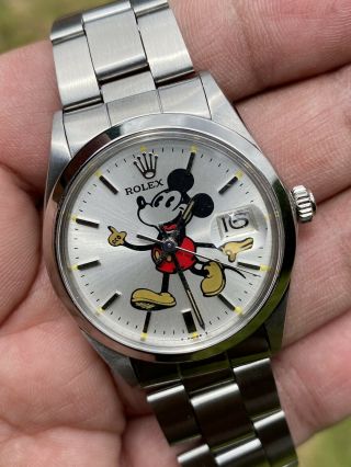 Vintage Rolex Oysterdate Precision Micky Mouse Ref 6694 Year 1969 Watch