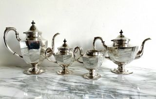 Japan 950 Sterling Silver - 4pctea - And - Coffee - Set - 50 