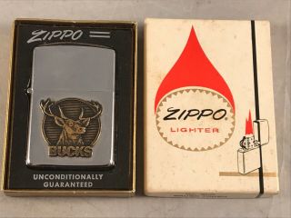 Vintage 1999 Zippo Lighter Bucks Milwaukee