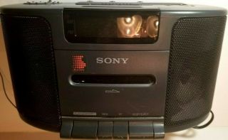Sony Dream Machine Icf - Cs650 Am/fm Radio Cassette Tape Player Alarm Clock