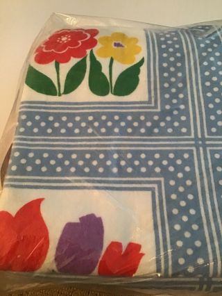 VTG Owen Factory NOS Blanket Flower Boxes 72 x 90 Twin Full Made in USA 3