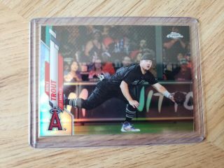 2020 Topps Chrome Mike Trout Photo Variation Sp.  Angels.  Mvp.  Rare.  1