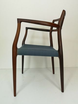 Danish Mid Century Modern Rosewood Arm Chair By Niels Moller