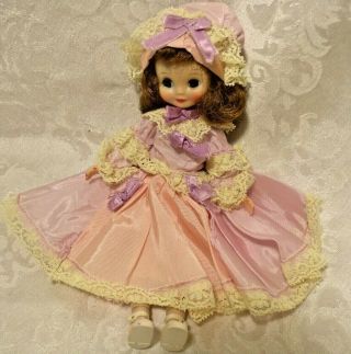 Vintage Betsy Mccall 8 " Doll Clothes Handmade: Dress,  Hat,  Pantaloons 38
