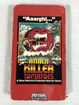 Attack Of The Killer Tomatoes Musical Comedy 1981 Vhs Vtg Horror Movie Cult