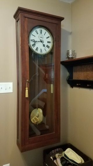 Antique Waterbury Double Weight Driven Regulator Clock