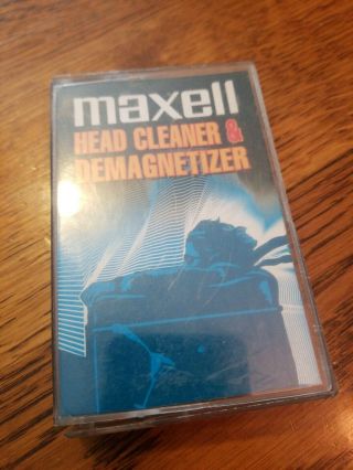 Vintage Maxell Cassette Head Cleaner And Demagnetizer Dry Type A - 450 Player