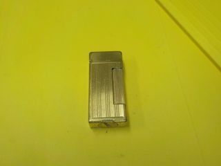 Vintage Dunhill Gold Tone Lighter,  Made In Switzerland Usa Pat 2102108