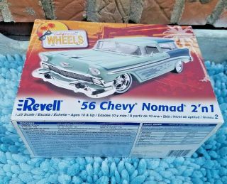 Revell 1956 Chevy Nomad 2 In 1 Model Kit 1:25 - Open Box 85 - 2892