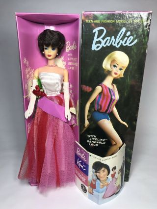 Vintage Barbie Japanese Exclusive Pink Skin Sidepart Bubblecut Dressed Box Doll