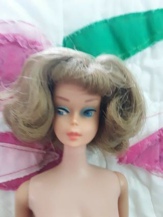 Vintage Barbie American Girl Sidepart All