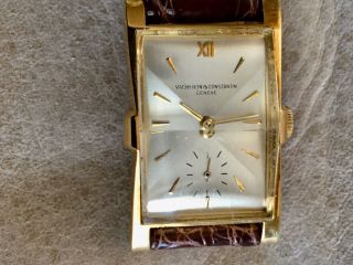 Rare Vintage Vacheron Constantin Flared Case 18k Yellow Gold Watch Ref.  4591