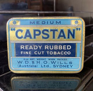 Capstan Tobacco Vintage Australian Small 2oz Size Tin