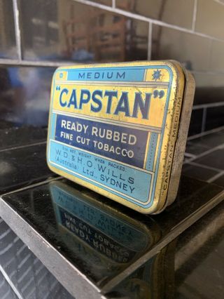 CAPSTAN Tobacco Vintage Australian Small 2oz Size Tin 3