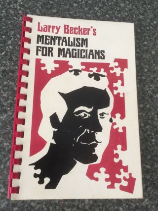 (s) Rare Vintage Magic Trick Book Larry Becker’s Mentalism For Magician’s