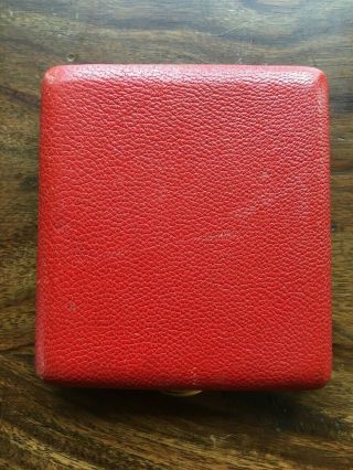 Newly Vintage Dunhill Red Leather Cigarette Case - Circa 1940s