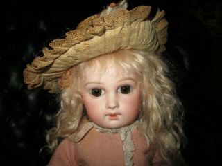 15 1/2 " Antique Portrait Jumeau Doll With Marked 8 Ball Body