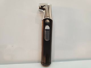 Vintage Colibri Clip Black & Silver Butane Pipe Lighter / Rare