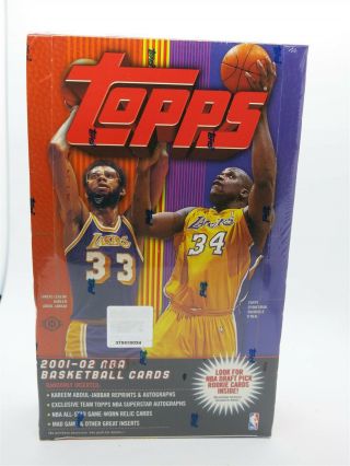 2001 - 02 Topps Basketball Factory Hobby Box S3