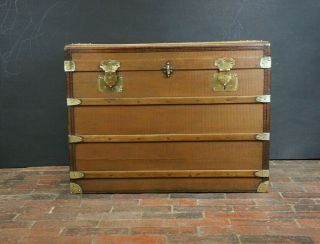Antique French Steamer Trunk In