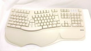 Dell Sk - 6000 E Vintage Ergonomic Ps/2 Computer Keyboard