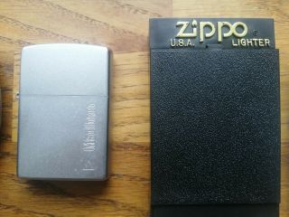 Marlboro Zippo Lighter Brushed Chrome,  Marlboro ashtray 3