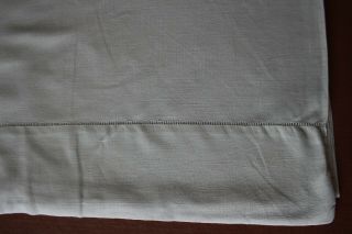 Vintage French Linen Sheet,  Hand - Made.
