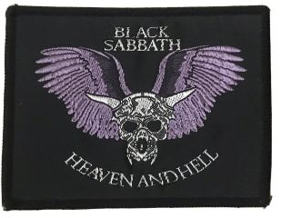 Vintage 1980 Black Sabbath Heaven And Hell Patch Ronnie James Dio