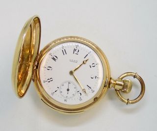 Rare Antique Waltham 15 Jewel 5 Minute Repeater 16 Size Hunter Case Pocket Watch