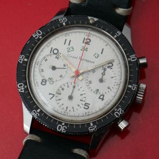 Vintage Girard - Perregaux Chronograph Wristwatch Valjoux 72 Flyback Rare
