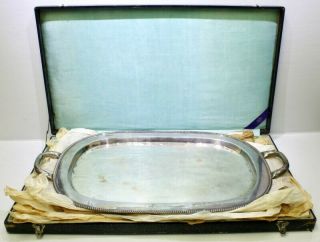 Vintage K.  Uyeda Japanese 950 Solid Sterling Silver Tea Set Tray Serving Platter