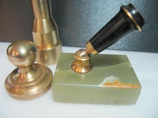 Vintage Parker Duofold Italian Marble Fountain Pen Desk Base