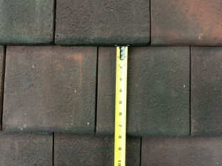 Ludowici Flat Clay Terra Cotta Roof Tile.  Lightweight 8.  75” X 11”.