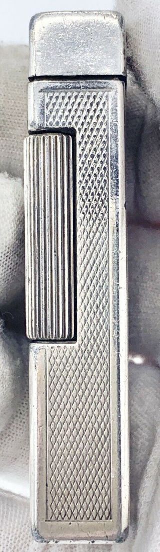 Vintage Silver Plated Pat.  No.  2012018 Dunhill Rollalite Lighter 2