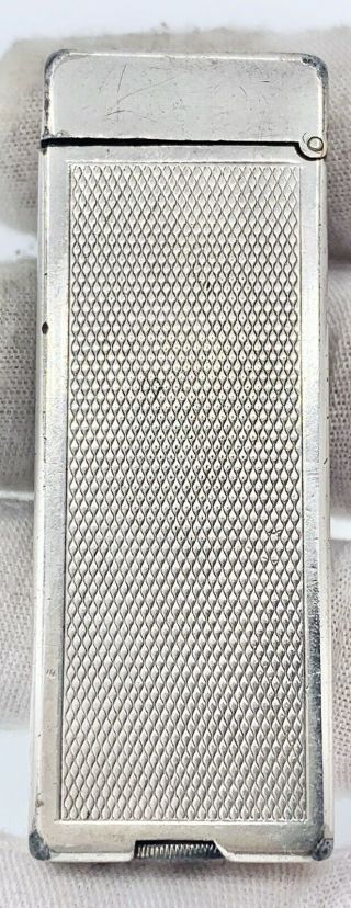 Vintage Silver Plated Pat.  No.  2012018 Dunhill Rollalite Lighter 3