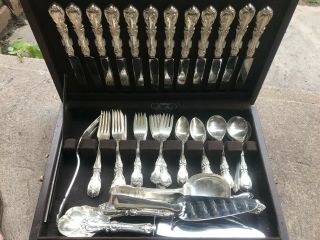 Reed And Barton Burgundy Sterling Silver Full Set Rare