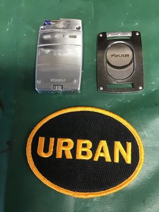 Xikar Ultra Cutter & Lighter Magnetic Set Silver