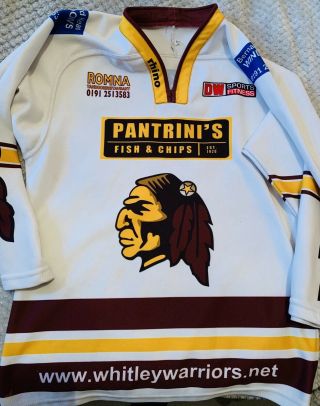 Vintage Whitley Warriors Ice Hockey Shirt Newcastle Vipers Small Adult