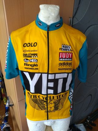 Yeti Odlo Adidas Shimano Mtb Cycling Shirt Vintage Maglia Rare Jersey