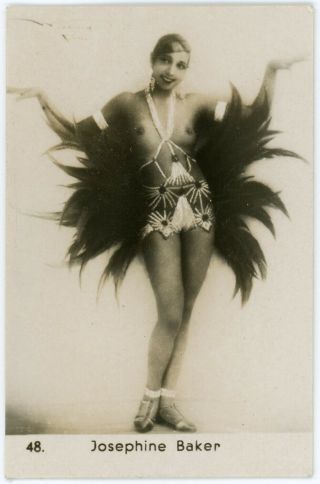 1920s Kosmos German Cigarette Card French Jazz Age Icon Josephine Baker