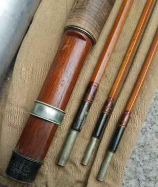 Vintage Rare E.  F.  Payne 8 ' foot,  4 1/4 oz. ,  No.  202 Bamboo Fly Rod w/Cloth Bag 2