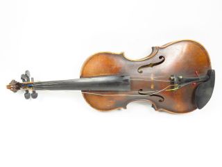 Antique 17th C Giovanni Paolo Maggini 4/4 Violin W 2 Bows Case Restore