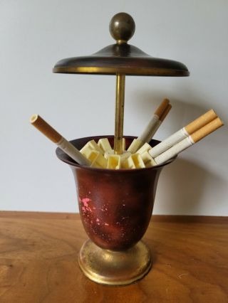 Vintage Mid Century Urn Pop - Up Cigarette Despenser